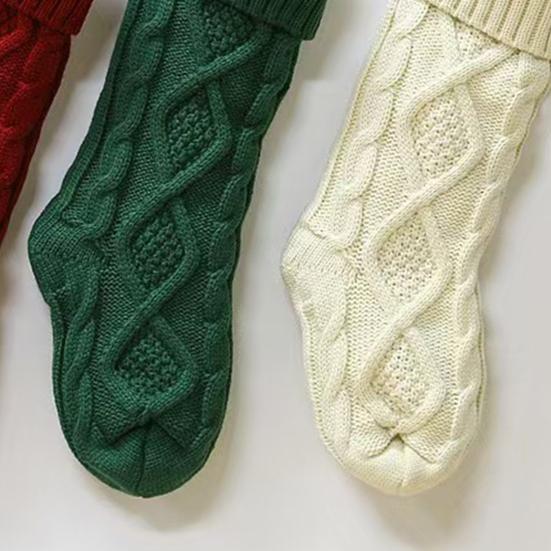 Christmas Stockings 20 Inch Large Cable Knit Stockings Fireplace Hanging Goodie Bags for Xmas Tree Holiday Home Decor