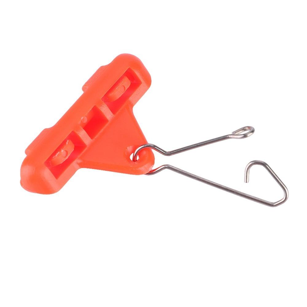 30PCS Orange Red Fishing Rig Booms Double Lock Snaps Sliding Rig Boom Zips Slider Boom  Boat Fishing