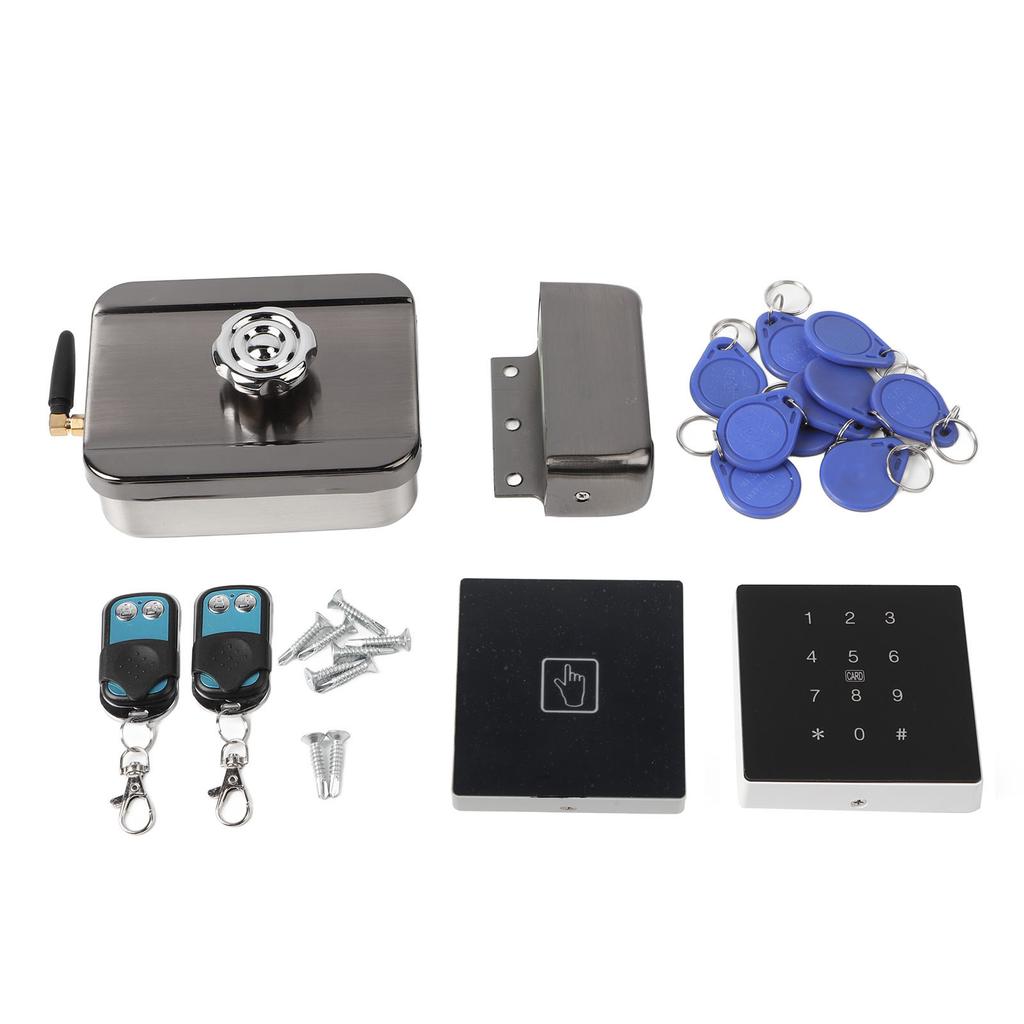 Smart Door Lock Keyless Remote Control Password Deadbolt Door Lock with Low Battery Alarm for