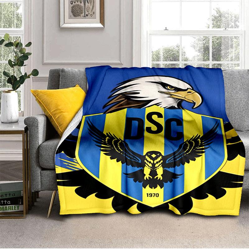 Duhok Sports Club Emblem Blanket Suitable for Sofas, Beds, Offices, And Camping - Perfect Gift for Halloween Christmas