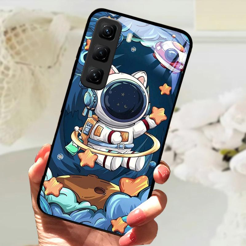 Закаленное Стекло Чехол Для Infinix Hot 60 60i Hot60 Pro Plus 60Pro Телефон Задняя Крышка Полное Покрытие Защита Линзы Чехол Fundas Etui