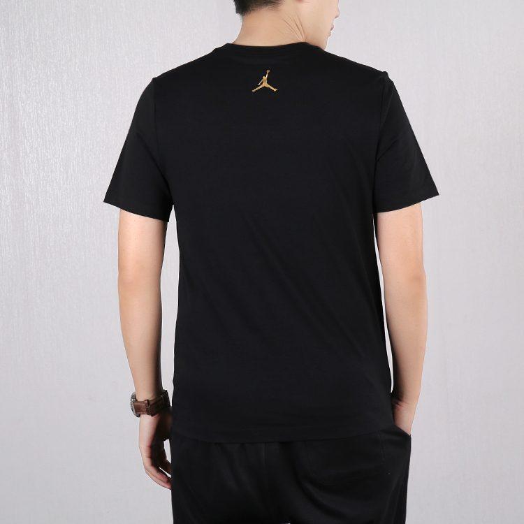 Jordan Jumpman T Shirts Men's Black Crew Neck Moderate Straight Fit CK1189-010