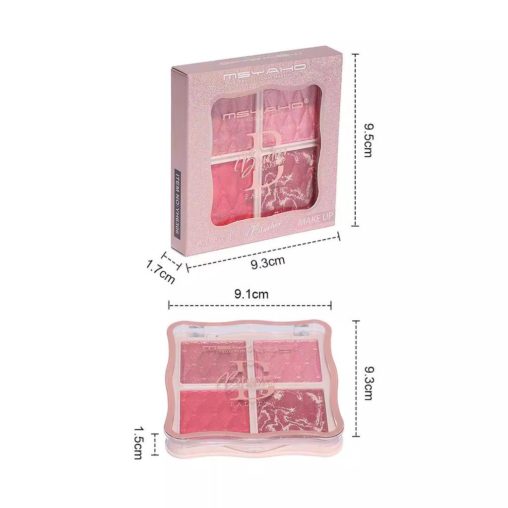 Sweet Eyes Palette BlusherConstructive Nude Makeup Natural Matte Long-lasting Rouge Makeup Makeup Supplies High Quality