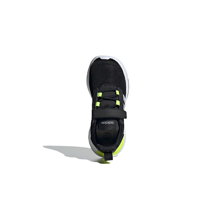 Adidas Racer TR21 Little Kid Black Solar Yellow Детские кроссовки Core-Black Halo-Silver GW8079