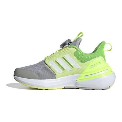 Rapidasport Boa Круглая Пряжка Амортизирующие Износостойкие Дышащие Низкие Кроссовки Детские Кроссовки Серо-зеленый IE4542