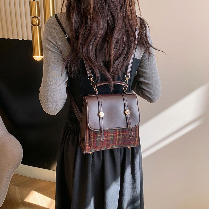 Trendy College Style Small Handheld Backpack For Students With Soft And Durable Fabric