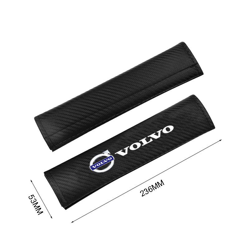 AALK1 Car Safety Belt Cover Adjustable Shoulder Strap Shoulder Protector Pad For Volvo S60 S90 XC40 XC60 V90 S40 S80L Car Accessories