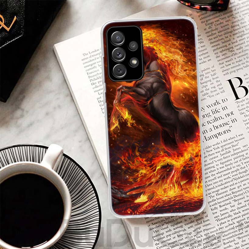Чехол для телефона Samsung Galaxy A51 A50 A71 A70 A21S A31 A41 A10 A20E A30 A40 A01 A11 A6 A7 A8 с изображением скачущей лошади 'Великая Красота'