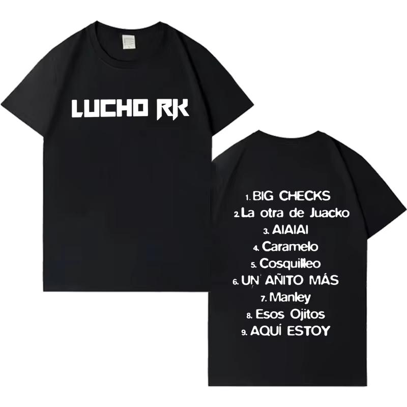 Singer La Pantera Album List Graphics Tees Hipster 2026 Mens Letters Print Gothic Casual pure Cotton Cozy Short Sleeve T Shrit