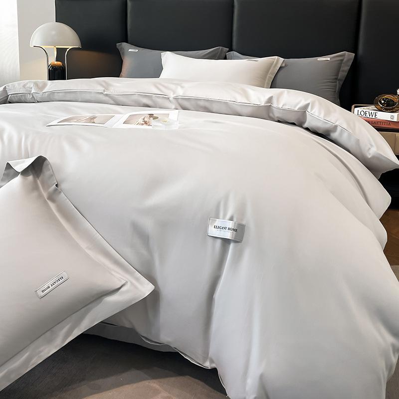 Long-staple Cotton 120 Count Four-piece Set of Pure Cotton Bed Sheets and Duvet Covers, High-end Fitted Sheets, Bed Duvet Covers