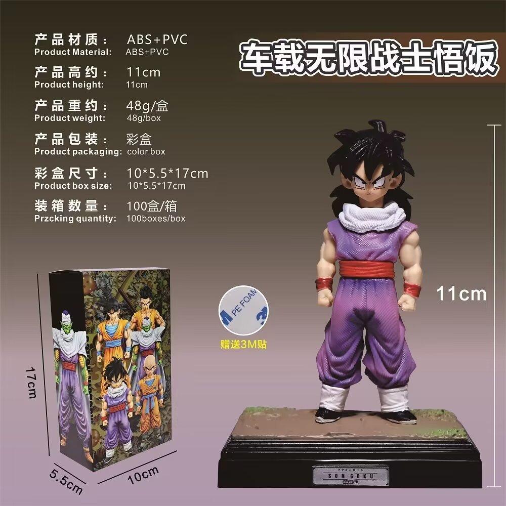 19CM Anime Dragon Ball Son Gohan Figure Angry Standing Scene Base Model Toy Gift Collection Action Figure Boxed Doll