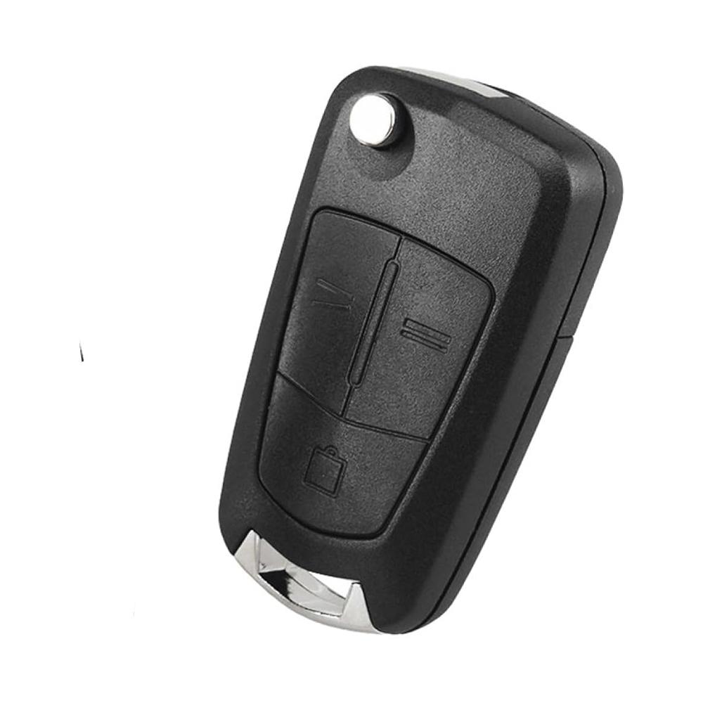 Replacement Blank Flip Key Shell for Opel Astra H Corsa D Vectra C Zafira 2 3 Buttons Remote Car Key Case Uncut Blade 3 Buttons
