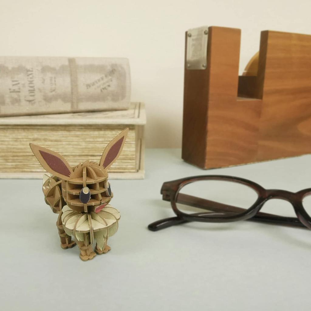PLUS Eevee A paper 3D puzzle DIY craft kit that can be enjoyed by elementary school children to adults An educational toy for boys and girls A paper
