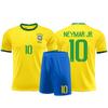 21/22 Бразилия, домашние трикотажные изделия, детская футбольная форма, комплект тренировочного костюма