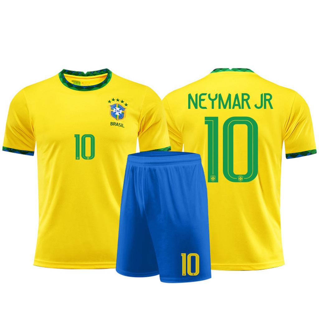 21/22 Бразилия, домашние трикотажные изделия, детская футбольная форма, комплект тренировочного костюма