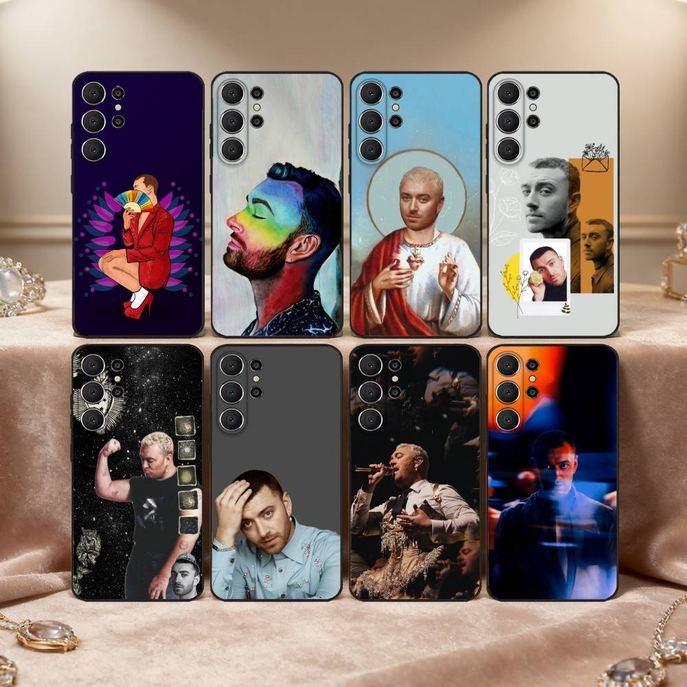 S-Sam S-Smith Gloria Singer Phone Case For Samsung S26,S25,24,23,22,30,21,10,9,Ultra,Plus,Lite,FE Soft Black Case