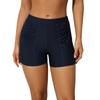 CHARMLEAKS Women High Waist Swimming Shorts with Pockets Elastic Solid Color Tankini Bikini Swim Bottom Beach Wear Swimwear Bottom