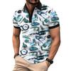 Мужская летняя футболка с коротким рукавом, поло
