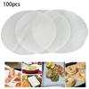 100Pcs Non Sticky Baking Paper Bread Snack Steamer Air Fryer Sheet Kitchen Tool