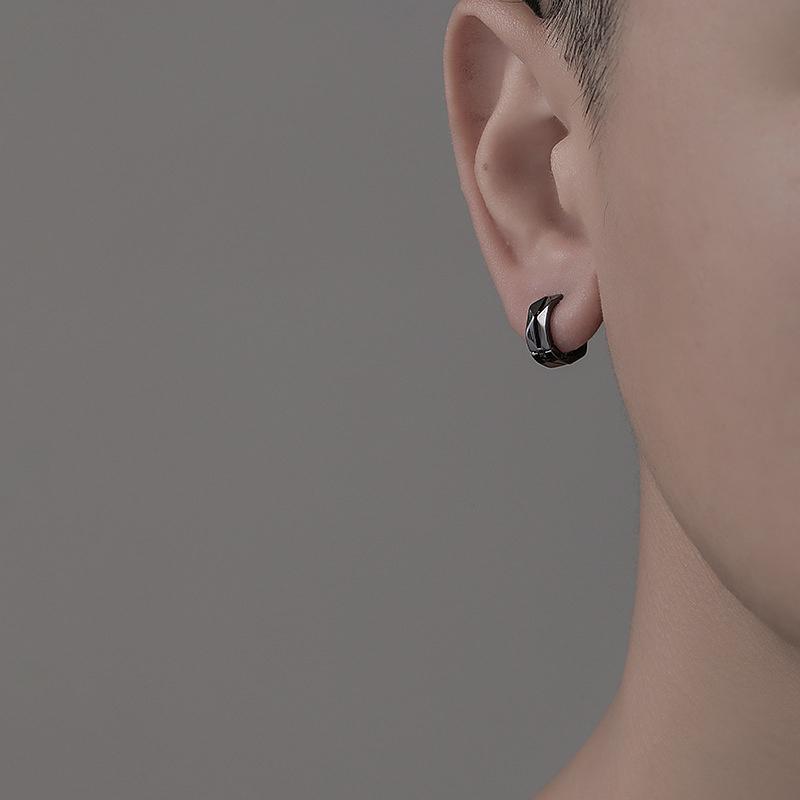 Простые геометрические серьги-кольца для мужчин, трендовые ювелирные изделия в стиле хип-хоп, подарки