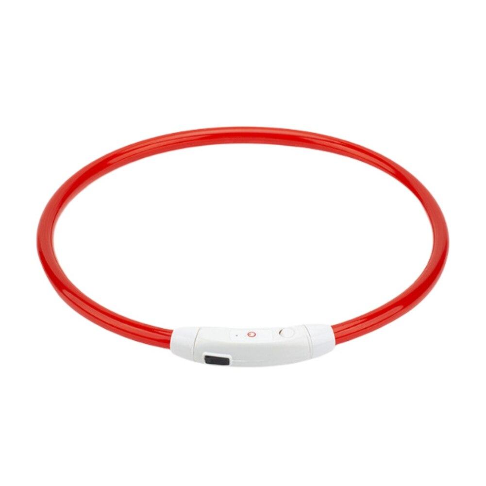 Светодиодный светящийся ошейник для собак, USB светящиеся ошейники для собак, перезаряжаемая зарядка, ошейник для собак, ночная безопасность, мигающее ожерелье