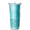 Двухслойный стакан-тумблер Starbucks Blue Mist Dream Shadow с трубочкой