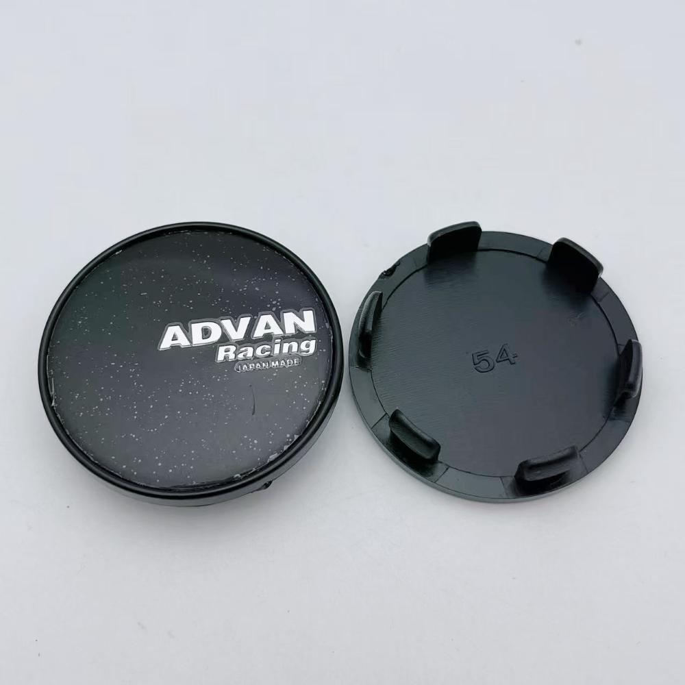 ASV1 4pcs 54mm Advan Racing Logo Emblem Car Wheel Center Caps Car Accessories for Wheel Centre Cover Auto Rims Dust Cover Hubcaps