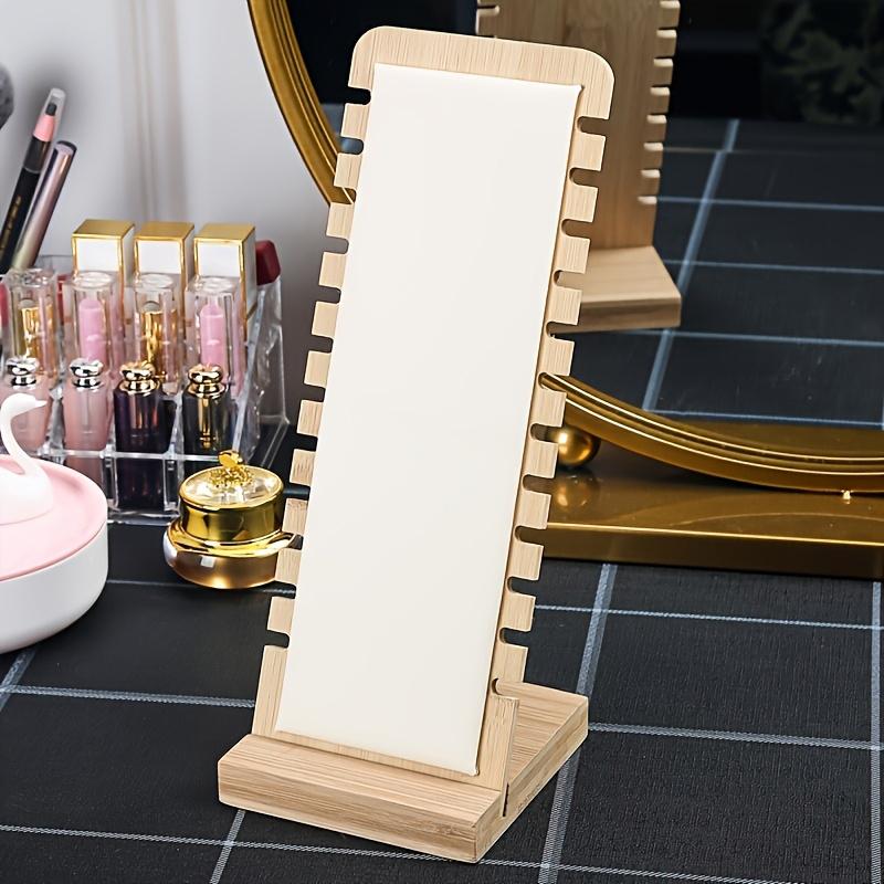 1 шт. Держатель для ожерелий Экологичный Органайзер для украшений Минималистичная Деревянная Подставка для демонстрации ювелирных изделий Прочная 10x10x27см