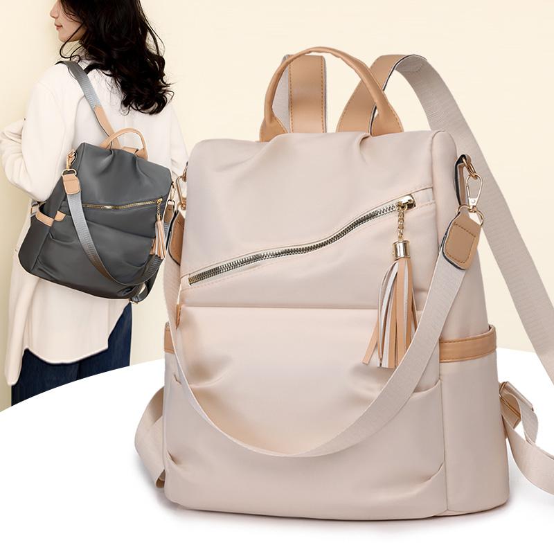 Цветовая коллизия дизайн плечи/ручной легкий нейлон с регулируемыми ремнями для ежедневного использования унисекс модный рюкзак