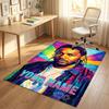 Personalized Crystal Velvet Carpet,Kendrick Lamar Custom Printed Name, Plush Area Rug For Home Indoor Decor
