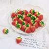 2 шт. красные 3D клубничные фрукты из смолы, подвески, бусины, подвеска для серег «сделай сам», ювелирные аксессуары