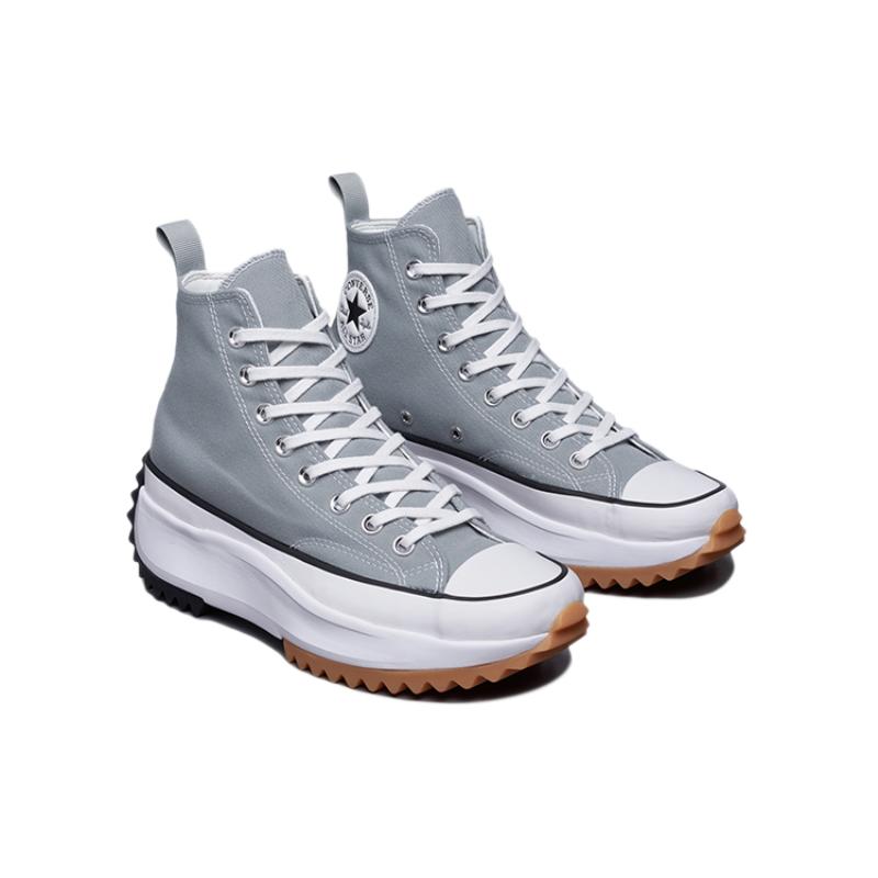 Converse Run Star Hike High 'Ash Stone' Simple and Comfortable High-Top Canvas Shoes Unisex Off-White