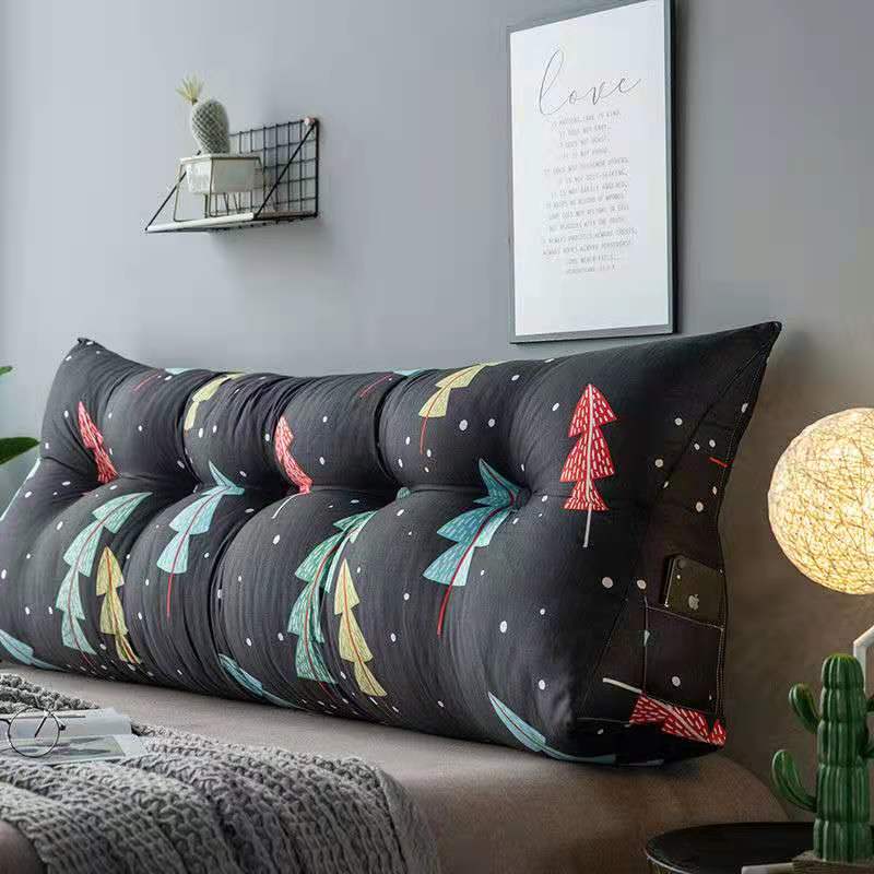 Современная прикроватная большая треугольная подушка, милая подушка для поддержки талии, подушка для спинки, мягкая диванная подушка, напольная подушка
