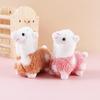 Ornaments Door Car Key Alpaca Plush Keychains Stuffed Toy Plush Animals Keyrings Key Chain Doll