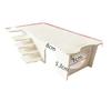 Solid Wood Multi-Room Hamster Hideout with Stairs - Golden Hamster Toy Nest & Living Space