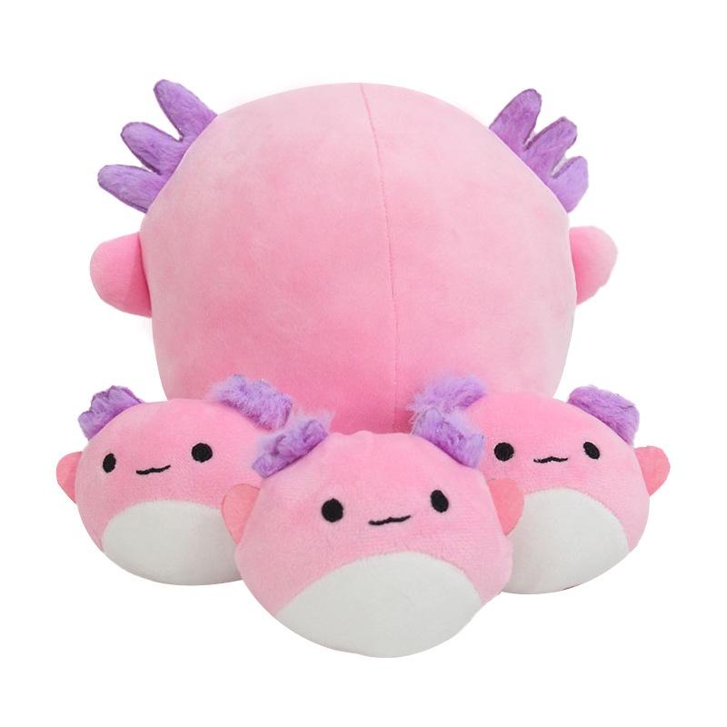 Squishmallow Розовый Аксолотль Джек Салли Корова плюшевая плюшевая кукла для матери и ребенка, Рождественская кукла, хлопковая набивка