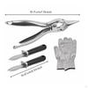 Oyster Shucking Kit Stainless Steel Knife with Gloves Dishwasher Cut Resistant for