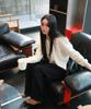 Кардиган с рубчатыми плечами Ahwe_Слоновая кость