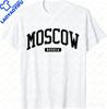 Moscow Russia Style Graphic Printed Vintage TShirt Fashion Loose Casual Unisex Unisex Classics T Shirt Short Sleeve Oneck Tshirt