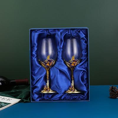 Творческий эмалированный стаканчик из стекла Iris, уникальная кружка, фужеры для шампанского, хрустальный подарок на вечеринку, бокал для тостов, хрустальный юбилей