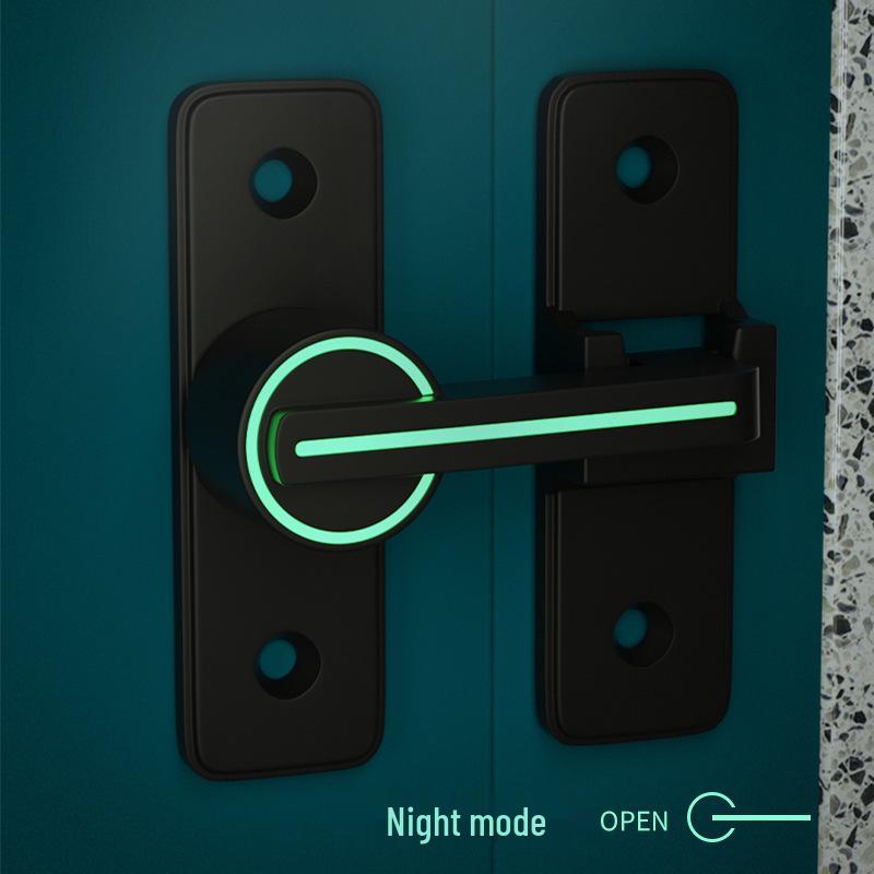 Светящийся замок-защелка для двери ванной комнаты без сверления