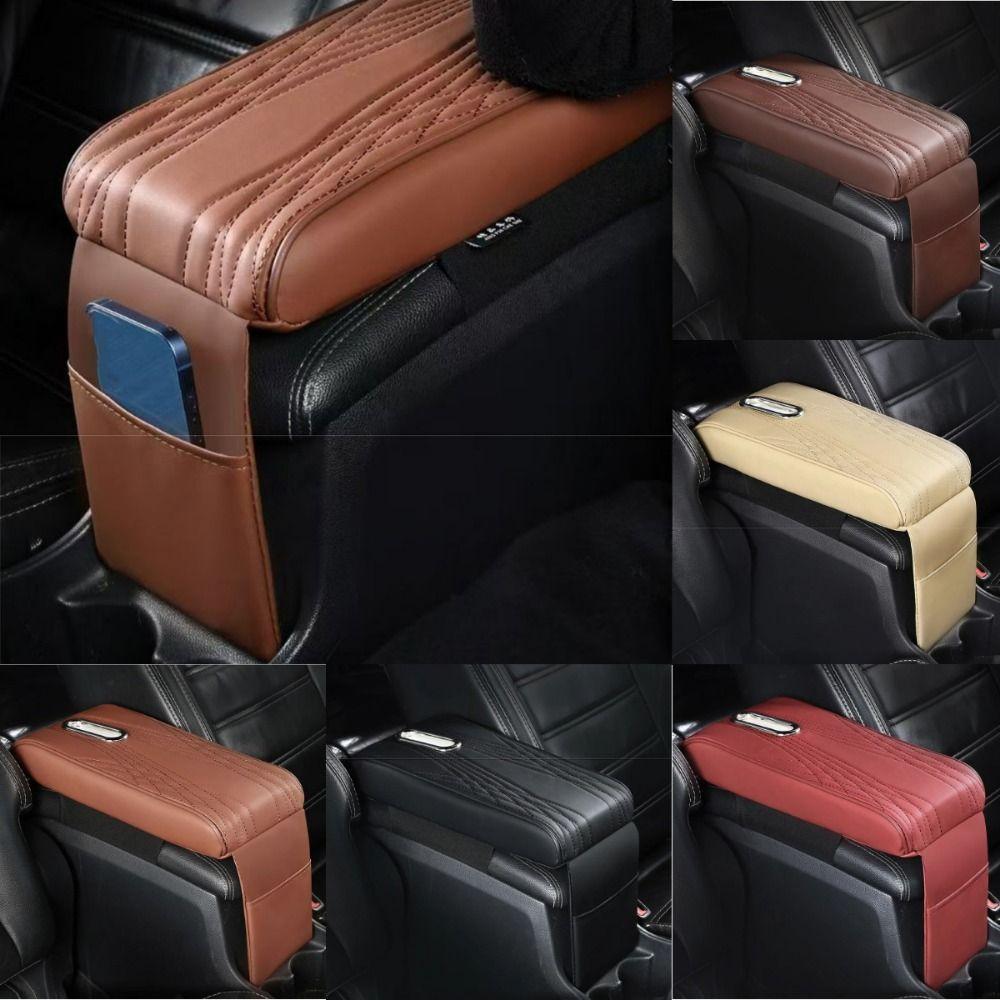 Pana Leather Center Console Cover Tissue Box Arm Rest Protector Armrest Protective Pad Console Box