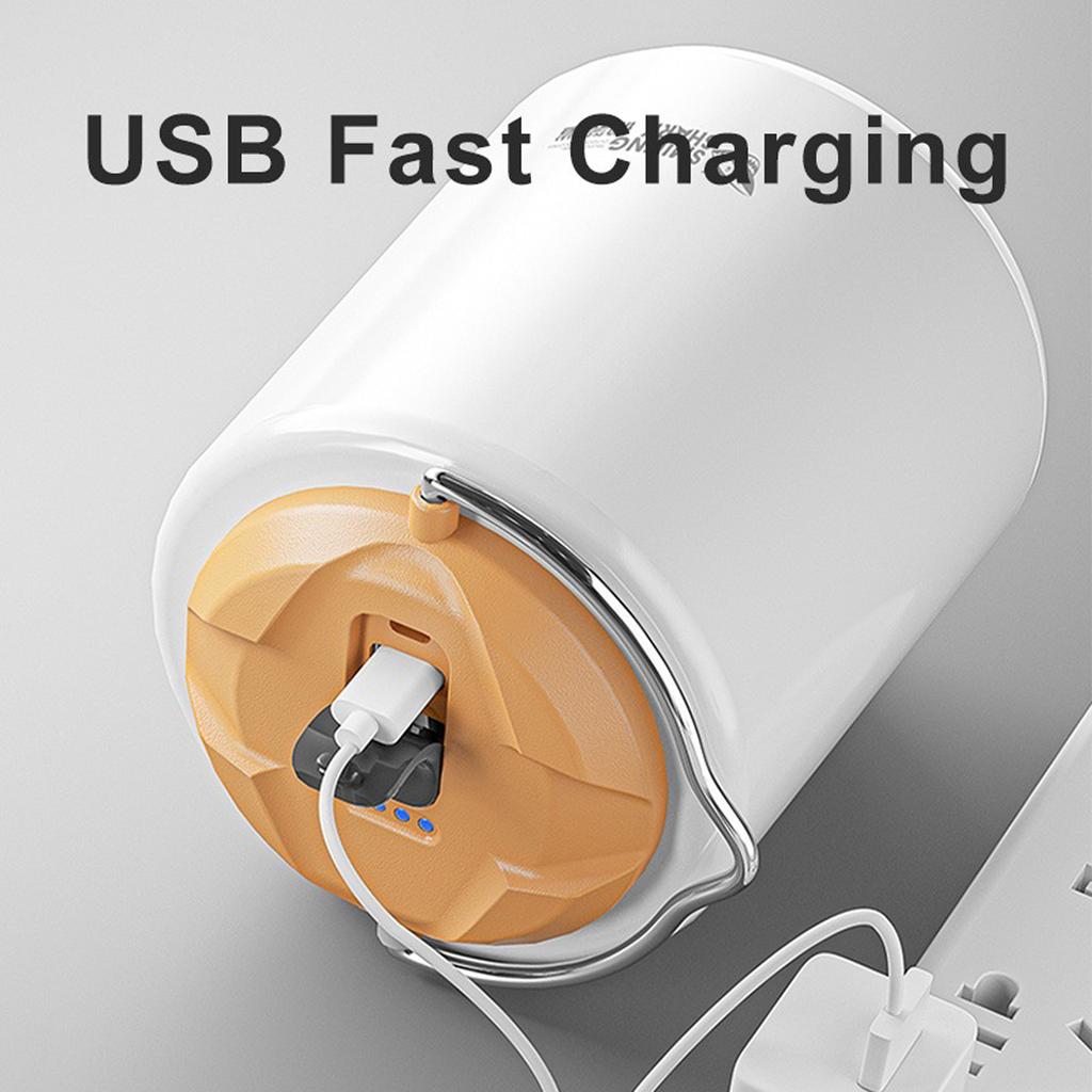 Светодиодный светильник для кемпинга, портативный фонарь для кемпинга, водонепроницаемая лампа для палатки, перезаряжаемый через USB, с 3 лампами