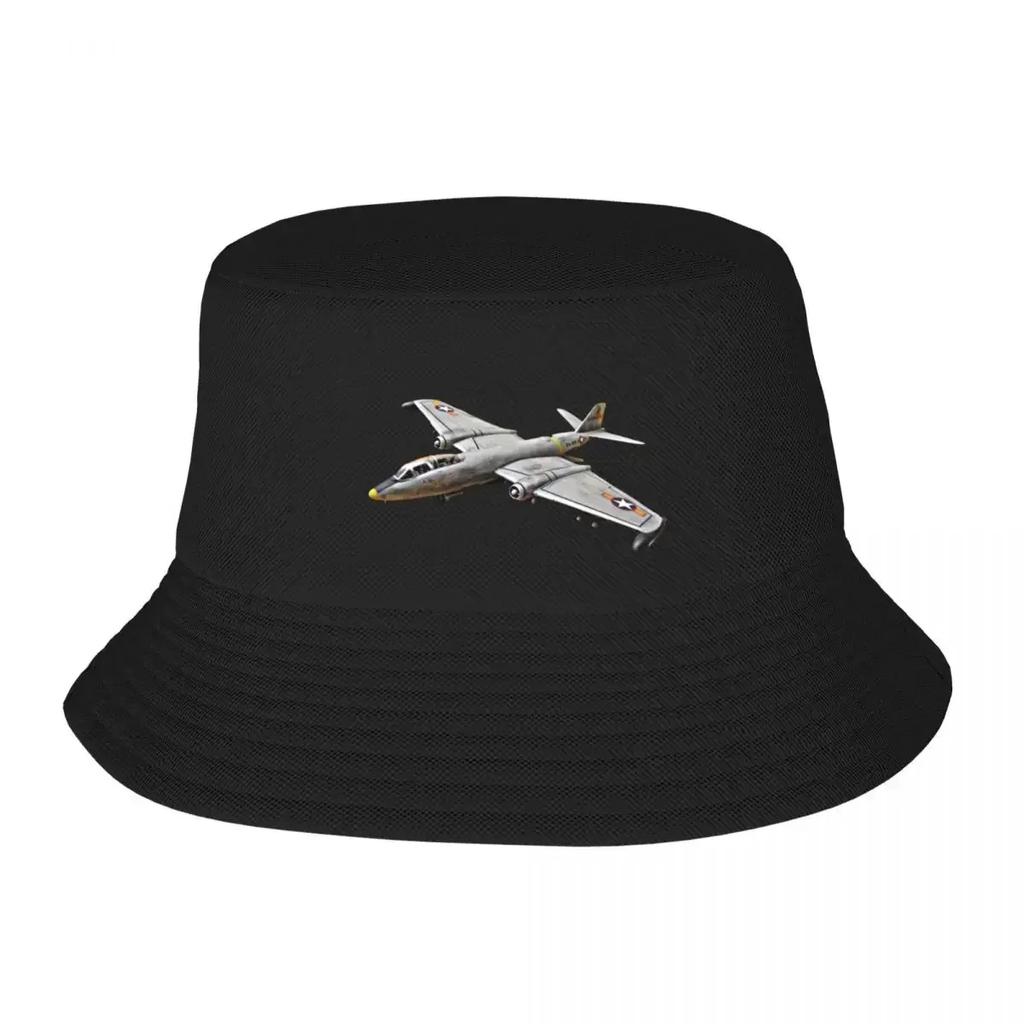 2025 New HatVNAF | B-57 CANBERRA AIRCRAFT | VNAF AVIATION Bucket Hat Anime Sunscreen Sports Cap Caps For Women Men's