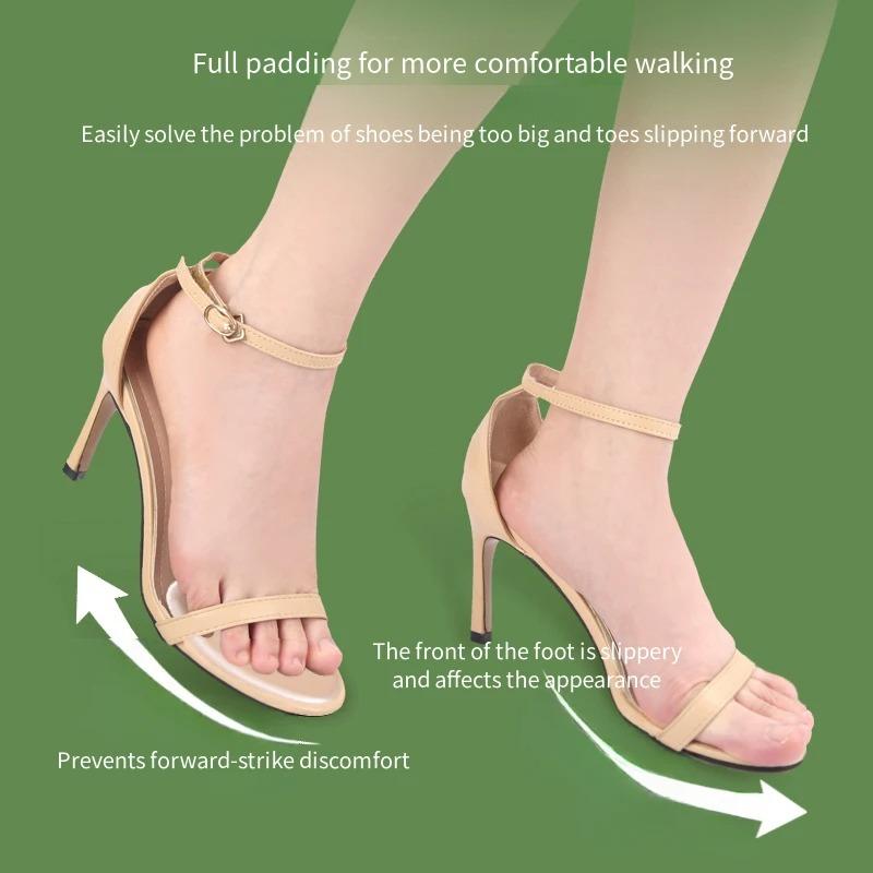 1 пара силиконовых противоскользящих стелек для передней части стопы, женские стельки для успокоения подошвенного фасциита, массажные стельки для ухода за ногами