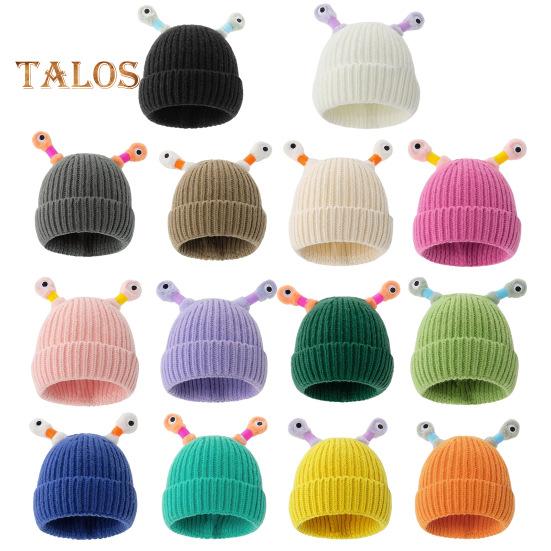 Шерстяная шапка с декором в виде антенны ночного светильника, теплая вязаная шапочка для детей, реквизит для фотосъемки, головной убор для катания на лыжах, походов, термошапка для взрослых и подростков