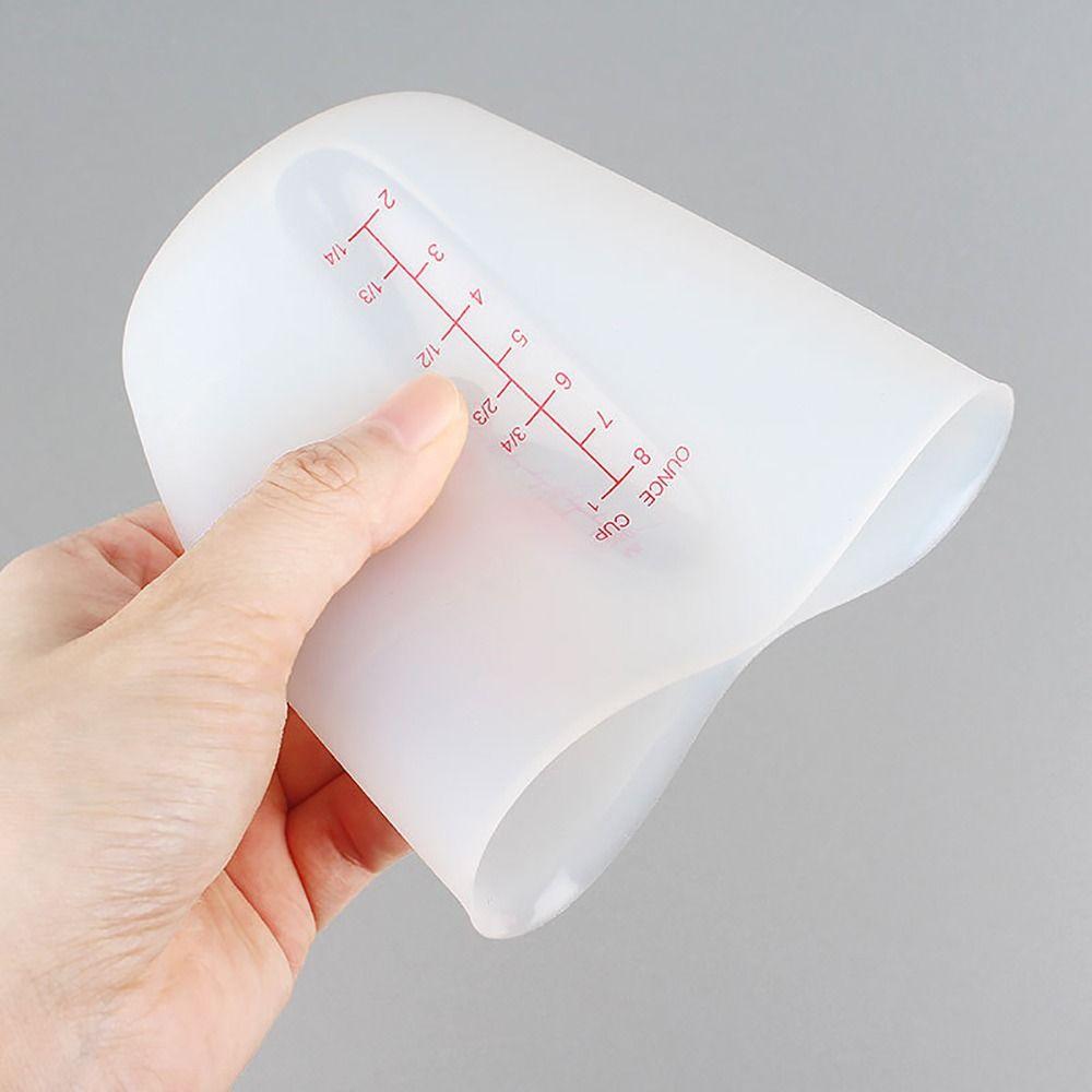 1 шт. Прозрачный силиконовый мерный стакан с мерной шкалой, ручной работы, стакан для молока, для изготовления ювелирных изделий, инструмент для выпечки