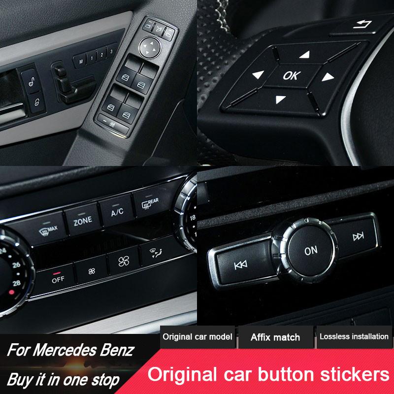 Для Mercedes Benz Накладка-патч на кнопку CLA GLA GLE GLK A B C E-класс ML GL W176 W246 W242 W204 W205 W212 C117 X166 X204 X156