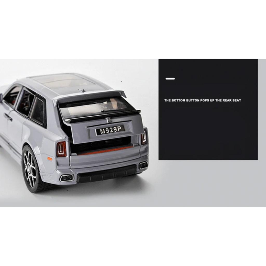 Большой размер 1/20 Rolls Royce SUV Cullinan Alloy Luxy Car Model Diecast Metal Toy Vehicles Car Model Sound and Light Children Gift