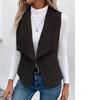 Женская мода и зимний повседневный однотонный безрукавный универсальный жилет-куртка